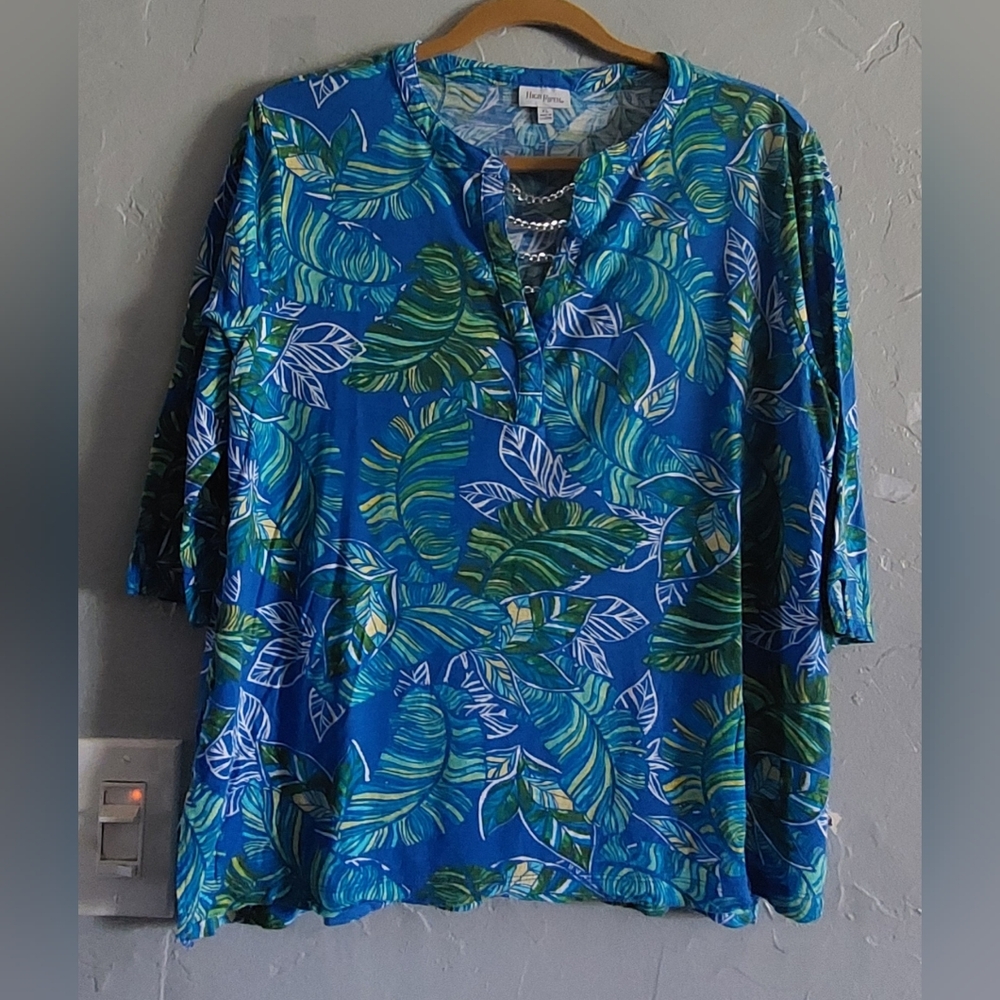 HIGH FIFTH Tops Blouse Women's XL Rayón, Very Soft, Spandex,20 Inch Of Armp...
